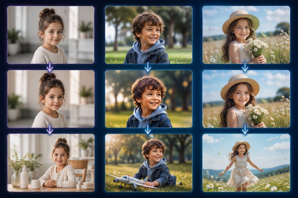 Child image AI campaign usage example