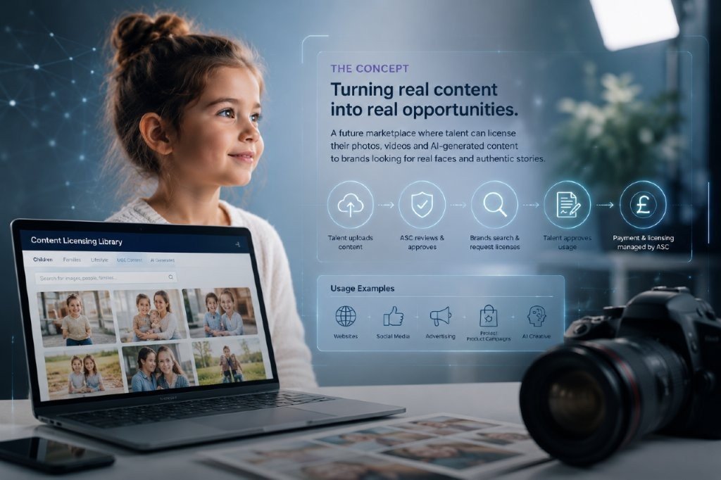 Content licensing concept for talent and brands
