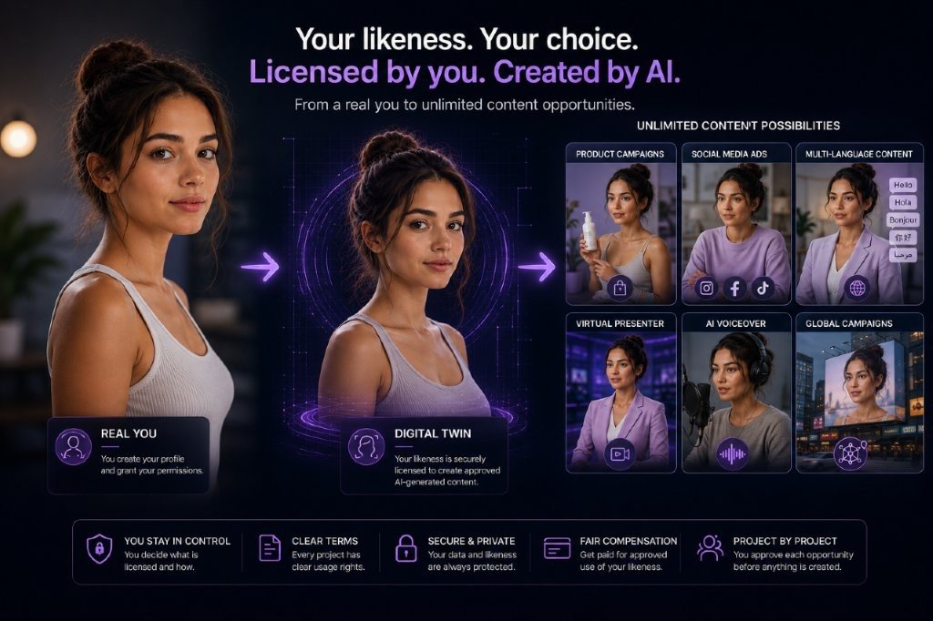 Digital likeness permissions and talent control